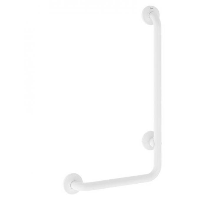 Опорный поручень для ванной Roca Access Comfort угловой 90° левый 43х74 см белый A816907009