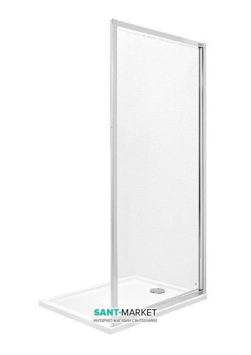 Стенка боковая для душевого уголка Roca Town 90x195 см профиль алюминий хром прозрачное стекло AMP2009012M