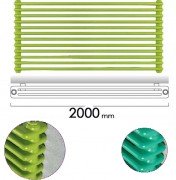 Радиатор отопления Instal Projekt Tubus 3 34,9х200 см трубчатый 7 секций сталь палитра IP на выбор TUB3-200/07