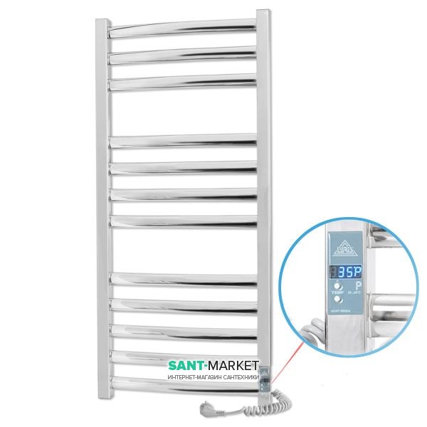 Електричний полотенцесушитель Laris Атлант Преміум П12 Е 500х1200 мм 73207417