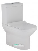 Унитаз напольный компакт с бачком Volle Solar 67.6х36.6 см керамика белый 13-93-153