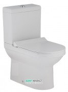 Унитаз напольный компакт с бачком Volle Solar 67.6х36.6 см керамика белый 13-93-153