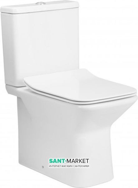 Унитаз напольный компакт с бачком Volle Leon Rimless 61х36.5 см керамика белый 13-11-059