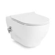 Унітаз підвісний з функцією біде Volle Oliva Rimless 52.5х36.5 см кераміка білий 13-45-165WB