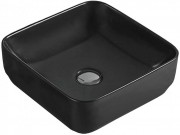 Раковина для ванной накладная Volle 36х36 см керамика черный матовый 13-01MBlack-035