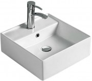 Раковина для ванной накладная Volle 40.5х40.5 см керамика белый матовый 13-01M-102