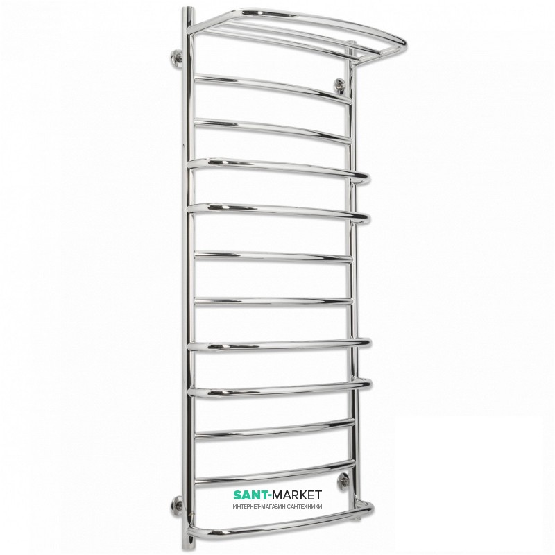 Водяний полотенцесушитель Laris Євромікс П12 600x1200 мм з полицею 71207698