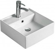 Раковина для ванної накладна Volle 40.5х40.5 см кераміка білий матовий 13-01M-102