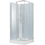 Душевая кабина Volle Solar 90х90 угловая профиль алюминий хром стекло прозрачное 11-88-172