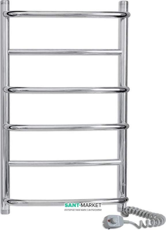 Електричний полотенцесушитель Laris Еврофлеш П6 Е 400x700 мм правий 73207383