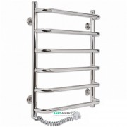 Электрический полотенцесушитель Laris Стандарт П6 Э 450x600 мм левый 73207084