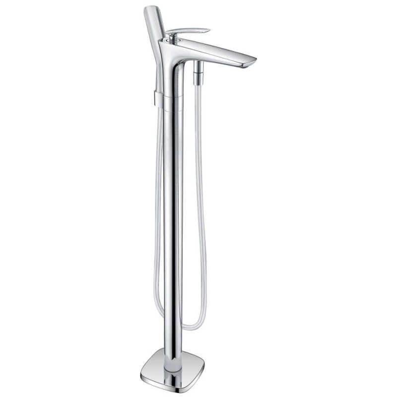 Смеситель для ванны отдельностоящий Volle однорычажный с ручным душем хром 12-33-101