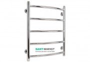 Водяний полотенцесушитель Laris Флеш П5 500х600 мм хром 74100007