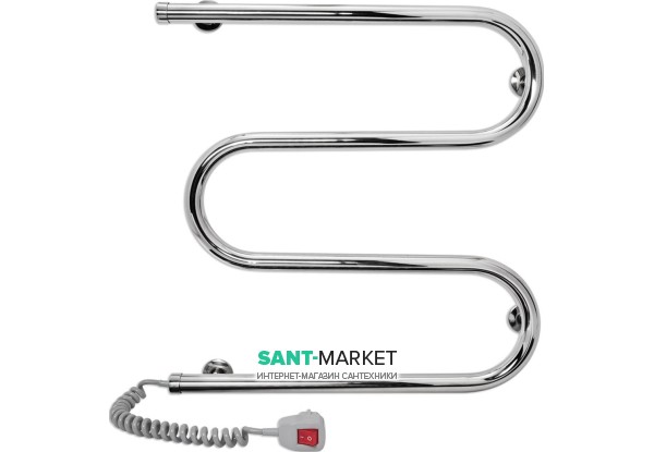Электрический полотенцесушитель Laris Змеевик 25 РС3 Э 500x500 мм левый 73207108