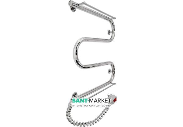 Электрический полотенцесушитель Laris Змеевик 25 РС3 Э 500x500 мм левый 73207110