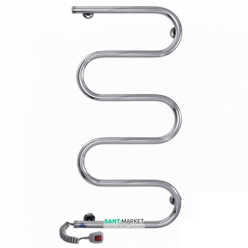 Электрический полотенцесушитель Laris Змеевик 25 РС5 Э 400x800 мм левый 73207120