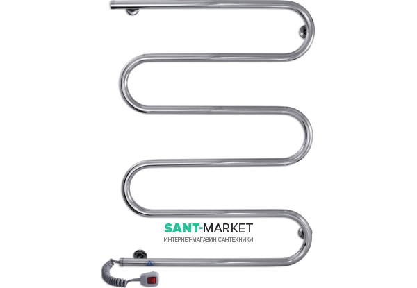 Электрический полотенцесушитель Laris Змеевик 25 РС5 Э 600x800 мм левый 73207128