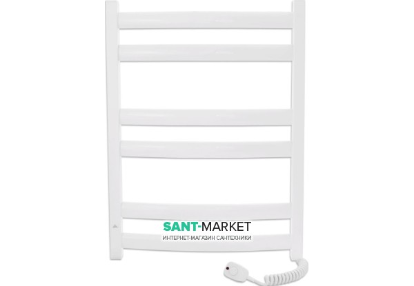 Электрический полотенцесушитель Laris Зебра Атлант ЧК6 Э 500x700 мм правый 73207409