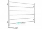 Электрический полотенцесушитель Laris Зебра Горизонт ЧК6 Э 1000x600 мм левый 75201029