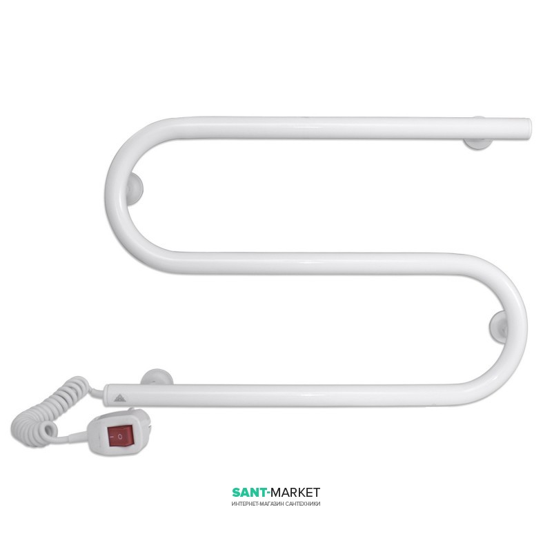 Електричний полотенцесушитель Laris Зебра Змійовик 25 ЧК2 Е 500x330 мм лівий 75201017