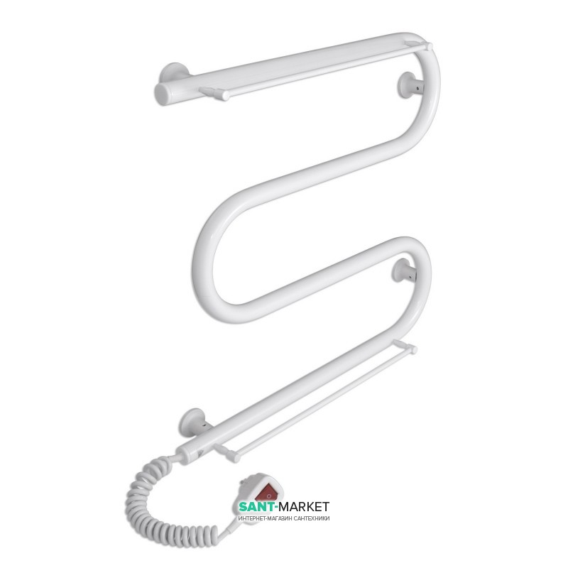 Електричний полотенцесушитель Laris Зебра Змійовик 25 ЧК3 Е 500x500 мм лівий 75201037