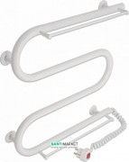 Электрический полотенцесушитель Laris Зебра Змеевик 25 ЧК3 Э 500x500 мм правый 75201038