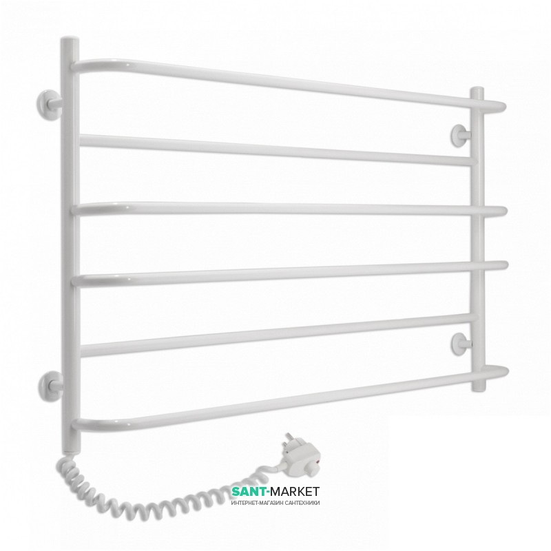 Електричний полотенцесушитель Laris Зебра Практик ЧК6 Е 1000x600 мм лівий 75201025