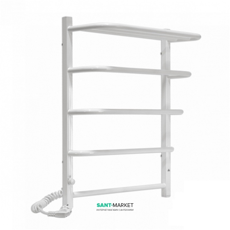 Електричний полотенцесушитель Laris Зебра Стандарт ЧК5 Е 500x660 мм лівий 75201039