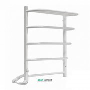 Электрический полотенцесушитель Laris Зебра Стандарт ЧК5 Э 500x660 мм левый 75201039