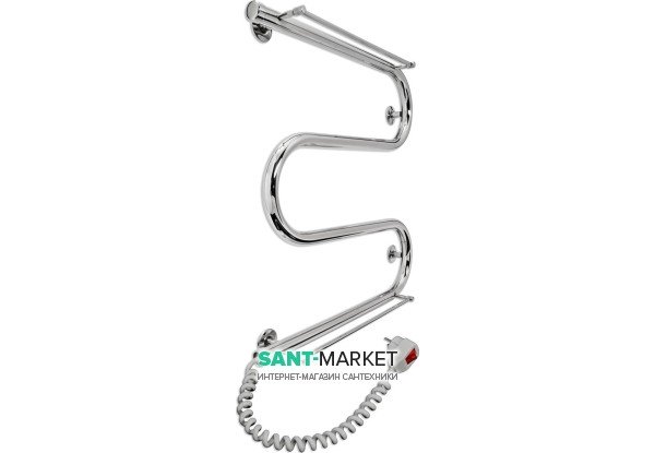 Електричний полотенцесушитель Laris Змійовик 25 РС3 Е 500x500 мм лівий 73207110