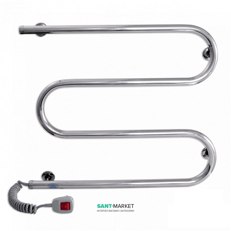 Электрический полотенцесушитель Laris Змеевик 25 РС3 Э 600x500 мм левый 73207114