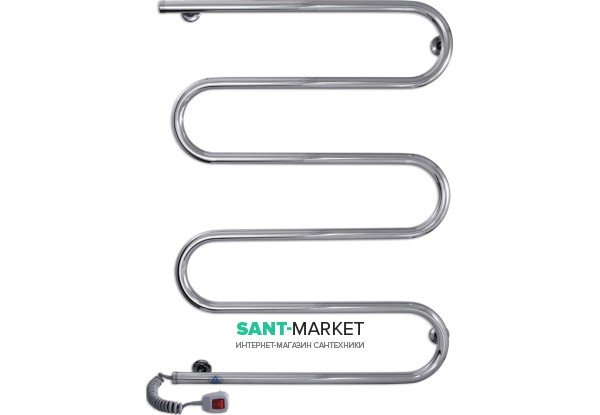 Электрический полотенцесушитель Laris Змеевик 25 РС5 Э 600x800 мм левый 73207128