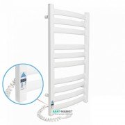 Электрический полотенцесушитель Laris Зебра Атлант Премиум ЧК10 Э 500x900 мм левый 75201083