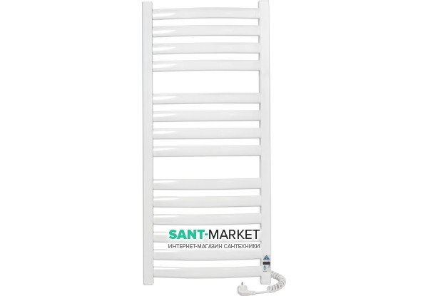 Електричний полотенцесушитель Laris Зебра Атлант Преміум ЧК14 Е 500x1200 мм правий 75201082