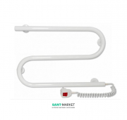 Электрический полотенцесушитель Laris Зебра Змеевик 25 ЧК2 Э 500x330 мм правый 75201018