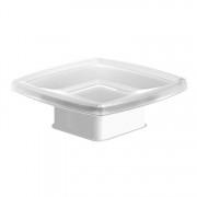 Мыльница для ванной Volle Teo матовое стекло с мягким кольцом 15-88-115