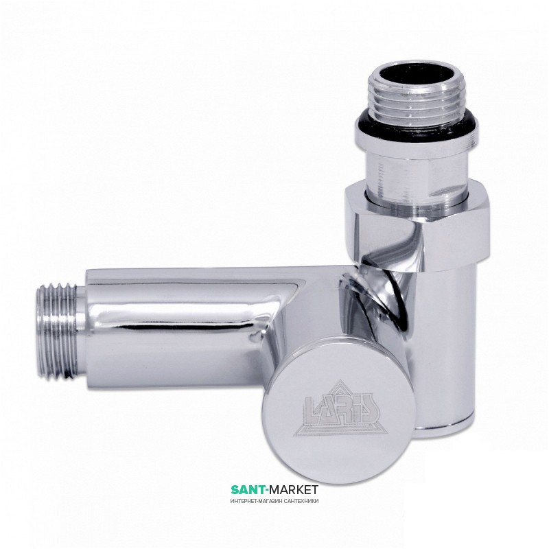 Кран угловой для полотенцесушителя Laris Luxon LX-2044 под тэн 1/2