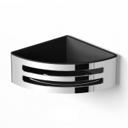 Поличка для ванної Volle Teo кутова навісна нержавіюча сталь із пластиковою вставкою Graffit 15-88-756