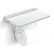 Держатель для туалетной бумаги Volle Teo с полочкой матовое стекло 15-88-446