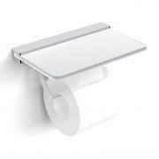 Держатель для туалетной бумаги Volle Teo с полочкой матовое стекло 15-88-446