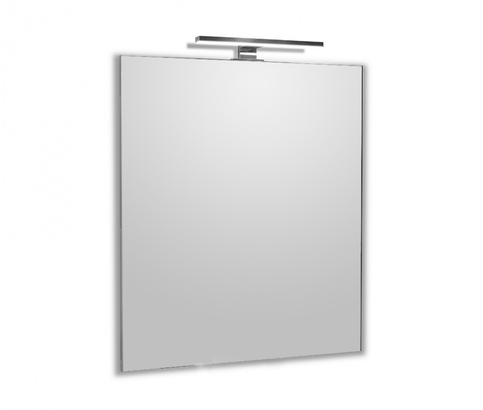 Дзеркало у ванну кімнату Volle прямокутне 50x60 см з LED світильником 16-08-808