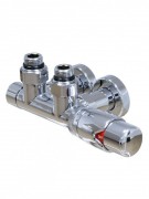 Кран угловой для полотенцесушителя Mario терморегулируемый G1/2