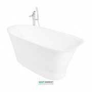 Ванна из искусственного камня Rock Design Барса 159x72 белый 1BR159072