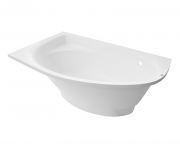 Ванна из искусственного камня Rock Design Лагуна L 165x100 белый 1LL165100