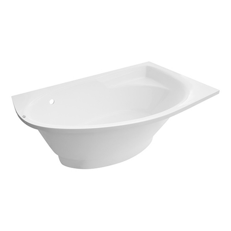 Ванна з штучного каменю Rock Design Лагуна R 165x100 білий 1LR165100