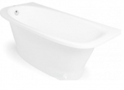 Ванна з штучного каменю Rock Design Селена Плюс 155x80 білий 1SP155080