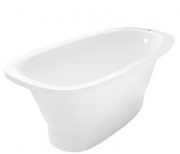 Ванна з штучного каменю Rock Design Барселона 150х80 білий 1B150080