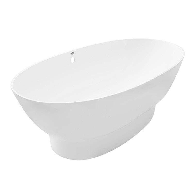 Ванна з штучного каменю Rock Design Гармонія 182х90 білий 1G182090