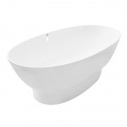 Ванна з штучного каменю Rock Design Гармонія 182х90 білий 1G182090