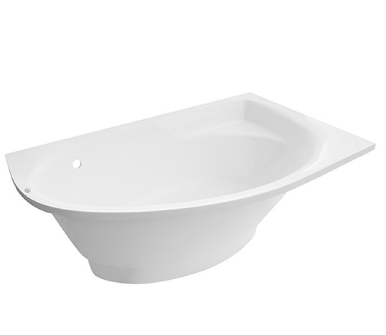 Ванна з штучного каменю Rock Design Лагуна R 150x100 білий 1LR150100